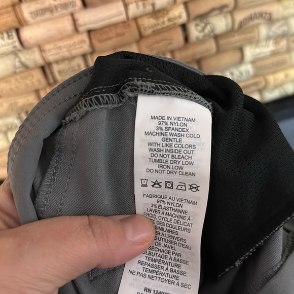 Prana nylon grey slim straight pant size 36 - Picture 5 of 5